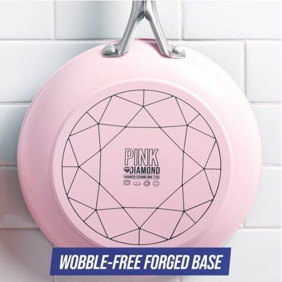 Blue Diamond Healthy Ceramic and Dishwasher Safe 12-Piece Pots and Pans - Picture 8 of 13